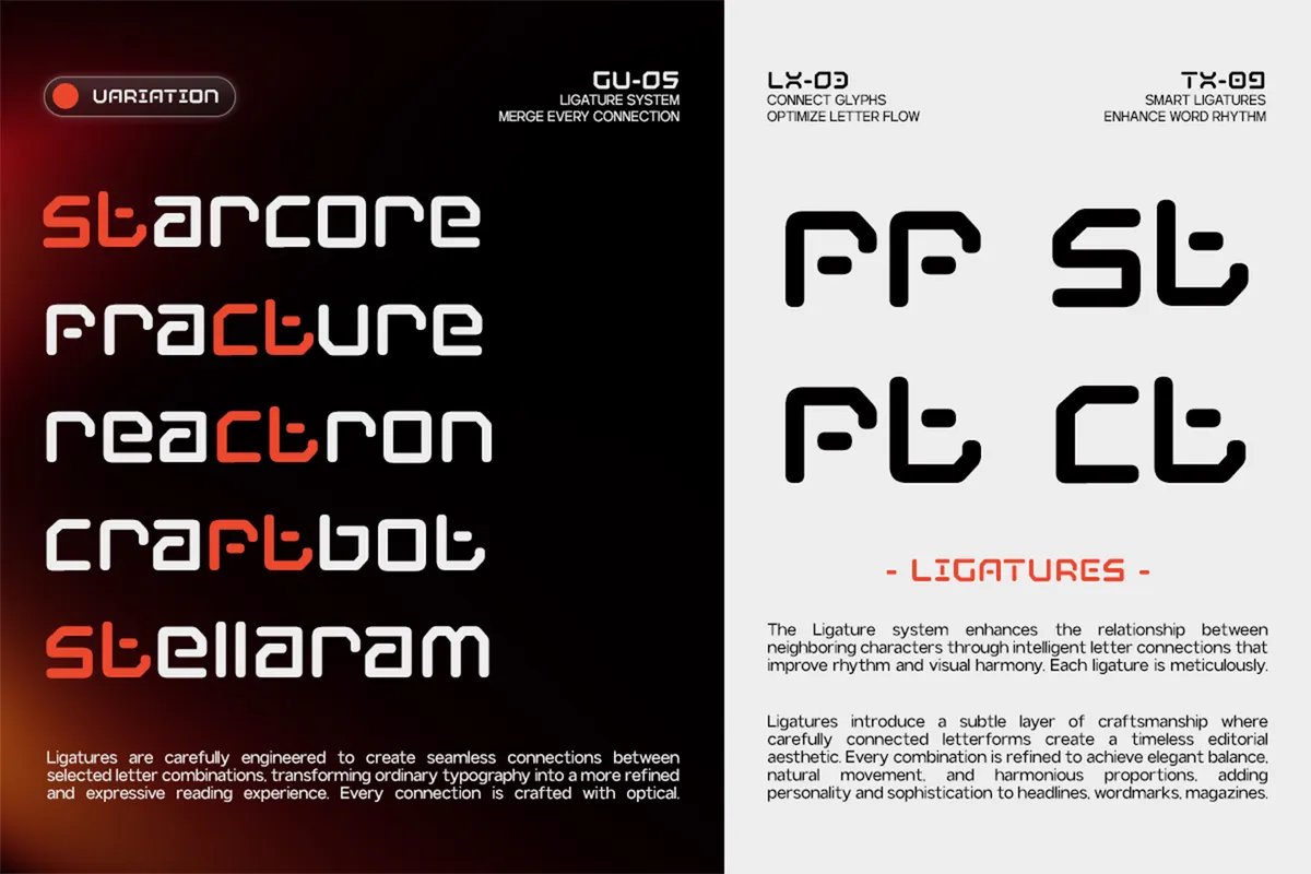 GC Adge - Futuristic Variable Tech Sans Font