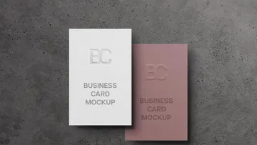 85x55 Business Card Mockup