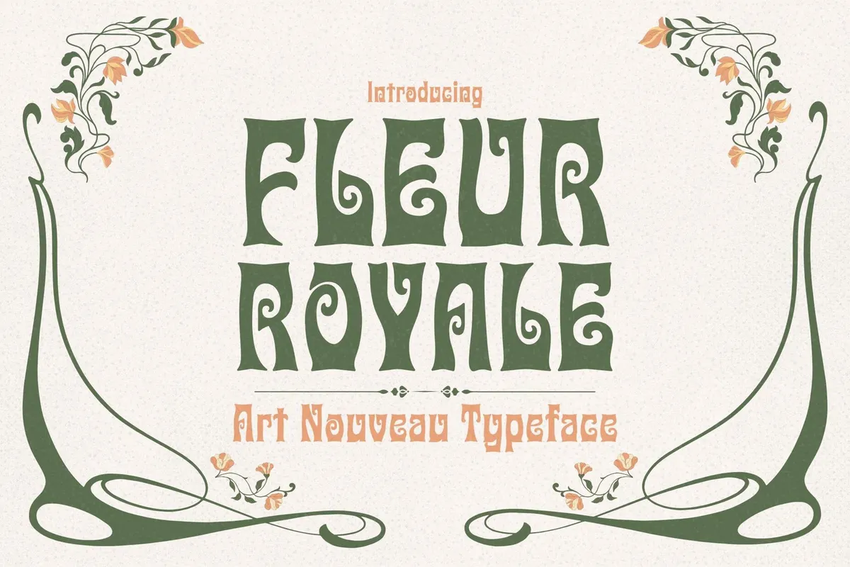 Fleur Royale - Art Nouveau Typeface