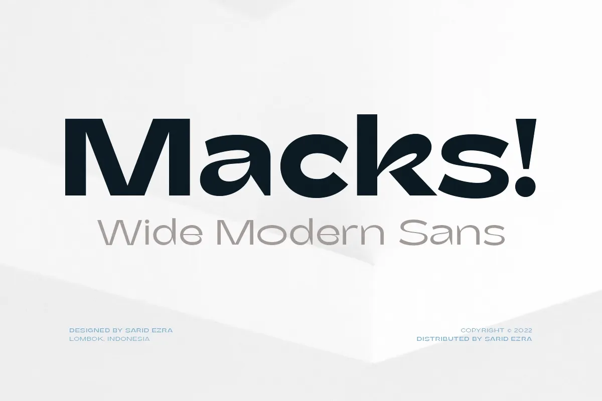 Macks - Wide Modern Sans