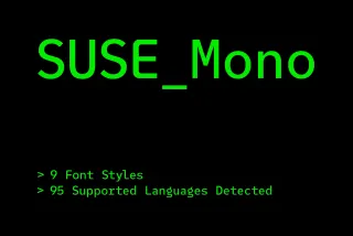 Suse Mono Font Family