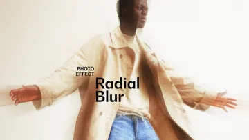 Warm Radial Blur Photo Effect