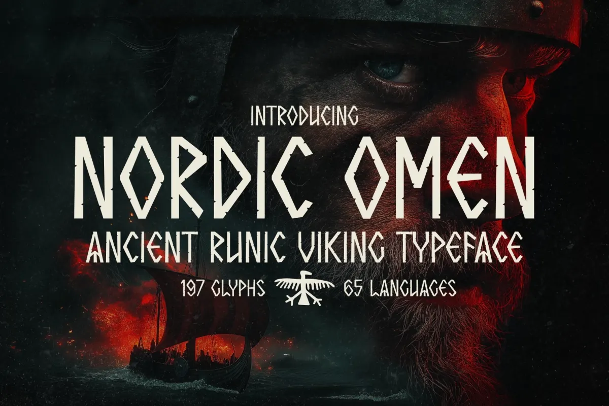 Nordic Omen - Ancient Rune Typeface