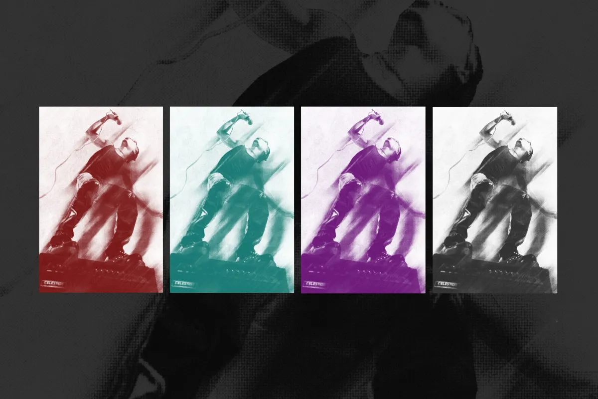 Halftone Motion Photo Effect