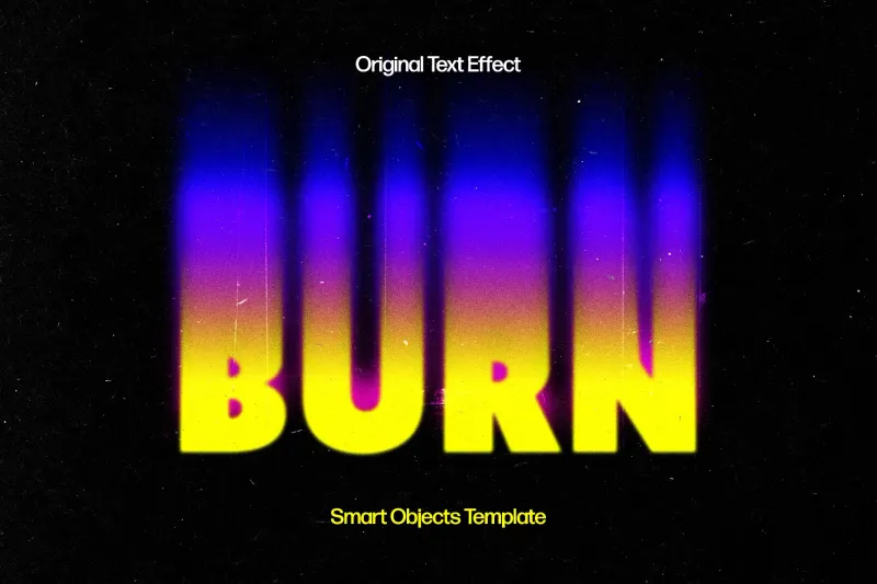 Smudged Toxic Text Effect