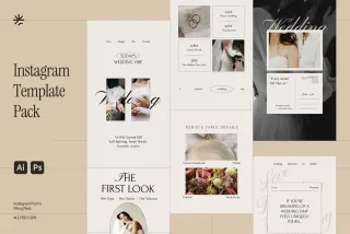 Wedding Organizer Instagram Pack - Adobe Template