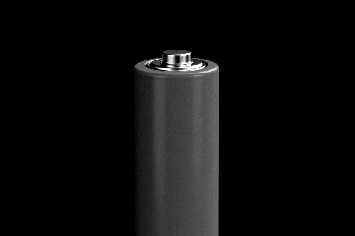 Cylindrical AA Type Battery Mockup
