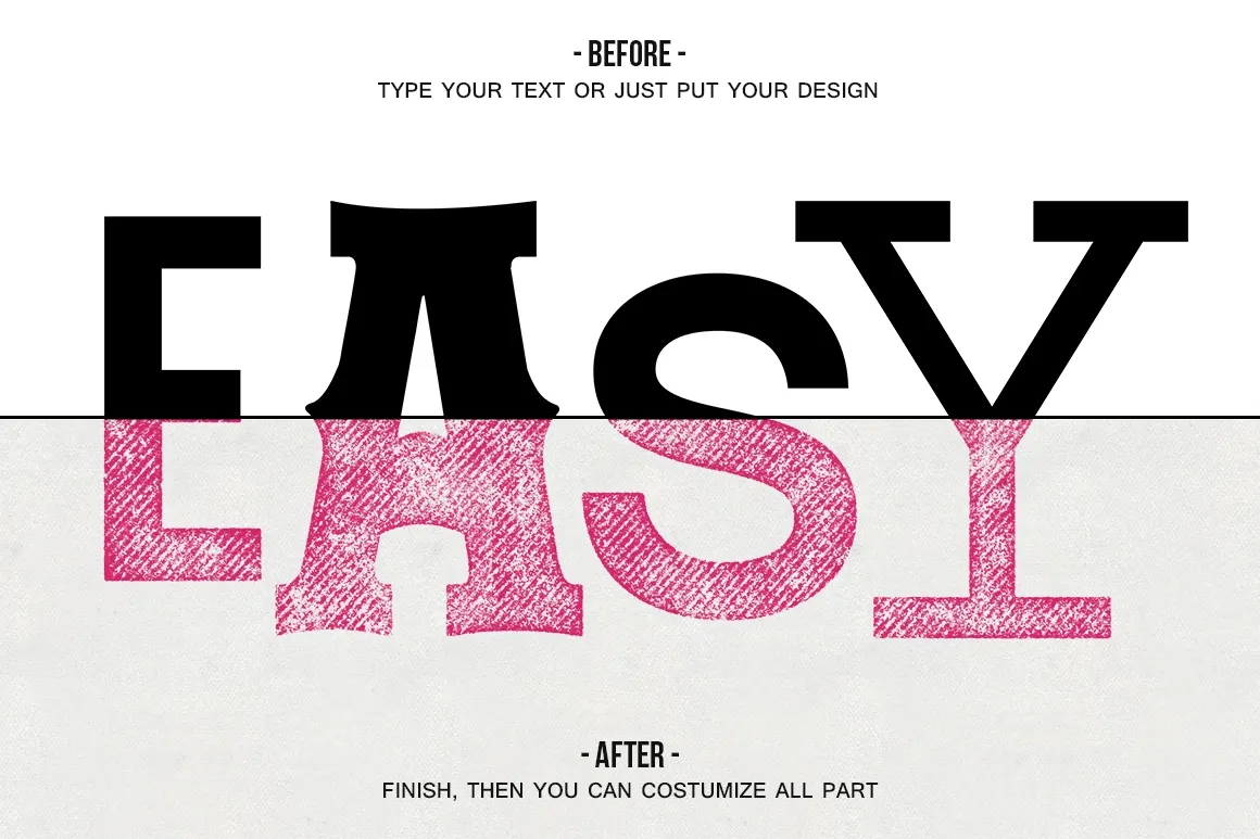 Instant Letterpress Effect