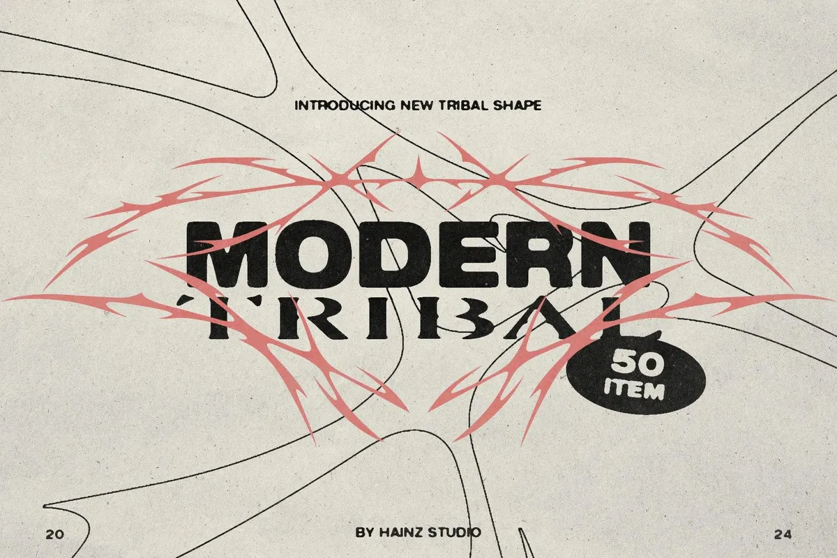 Modern Tribal Vector Shapes