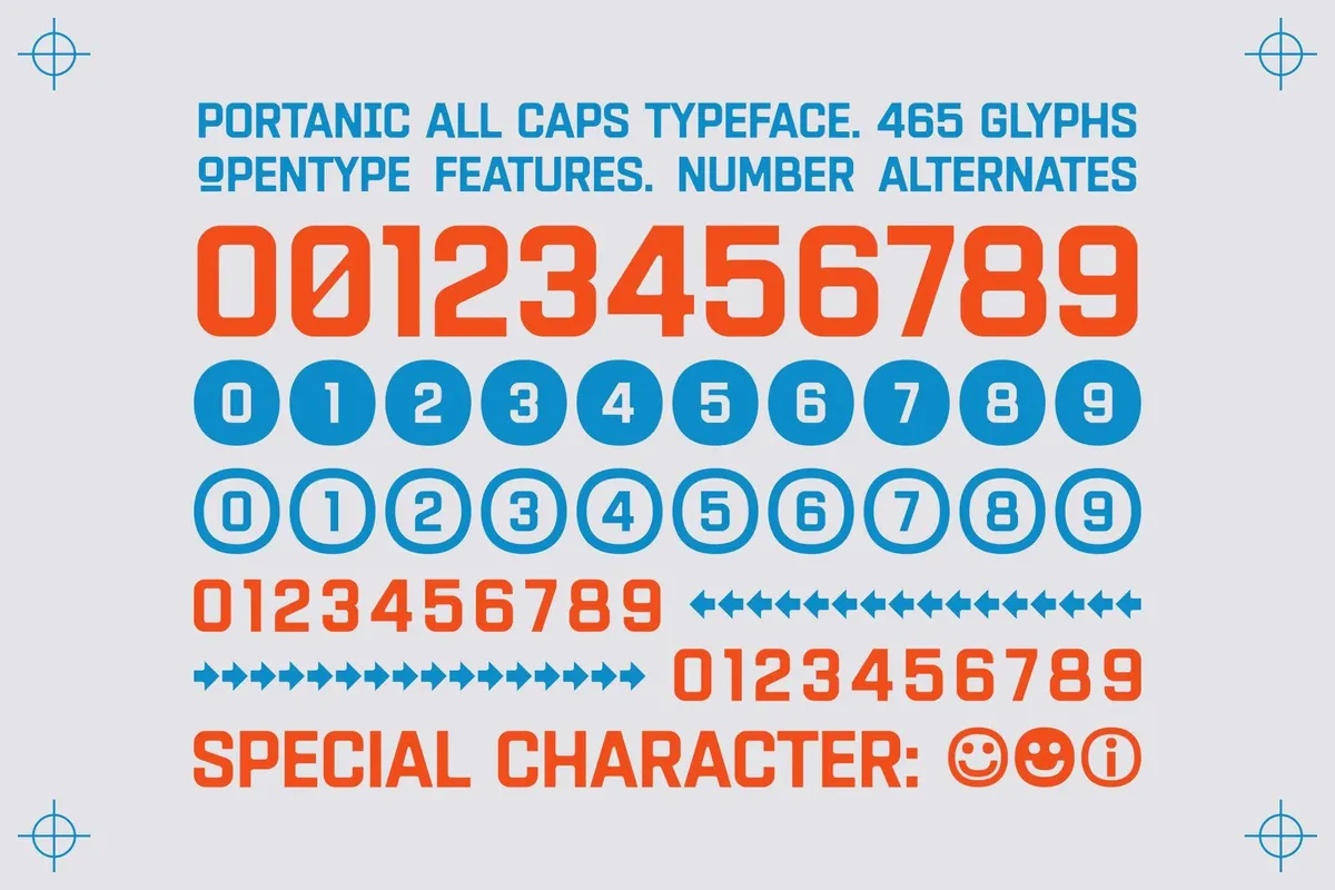HF Portanic All Caps Typeface