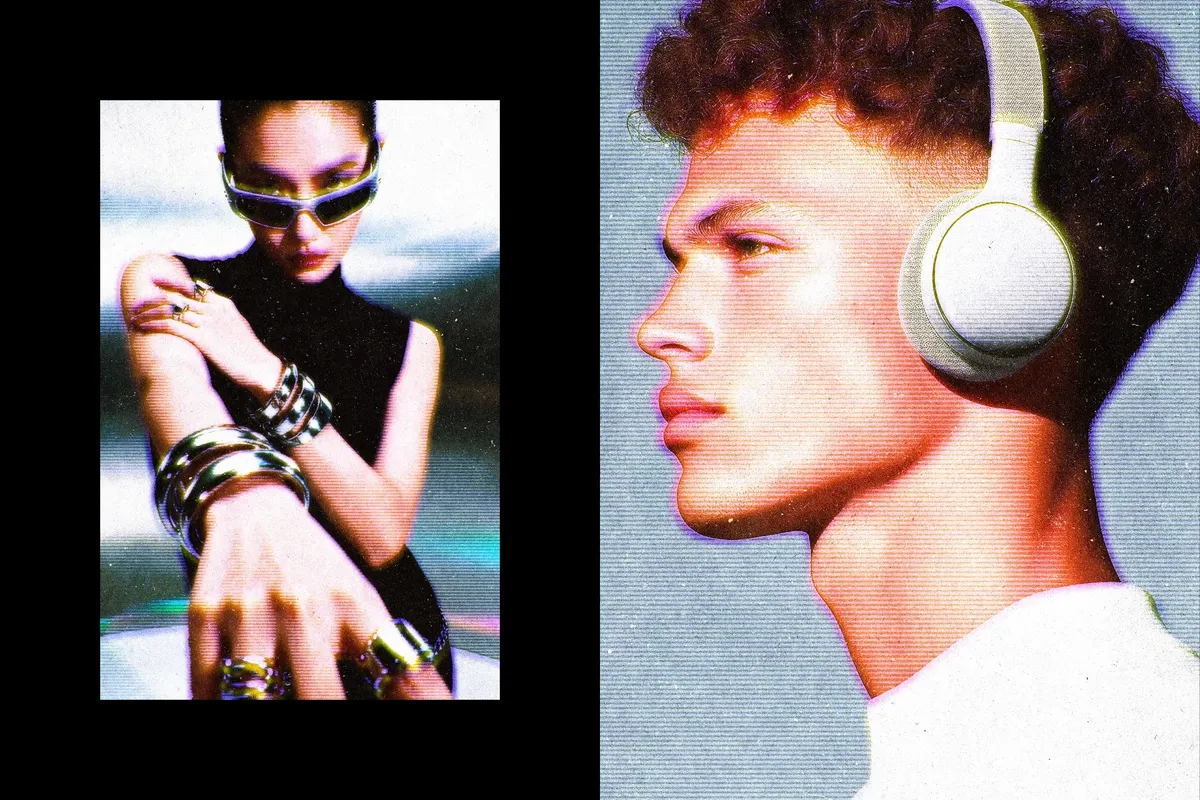 Glitch Print Effect