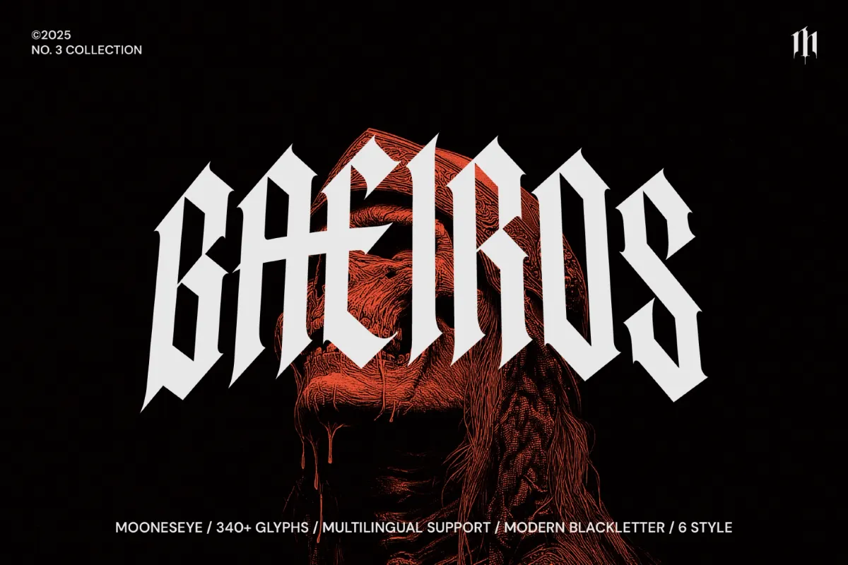 Baeiros - Modern Blackletter Font Family