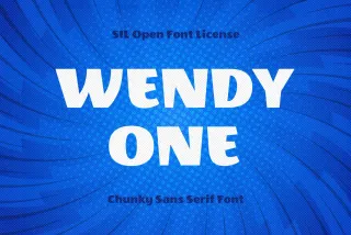 Wendy One - Cartoon Font