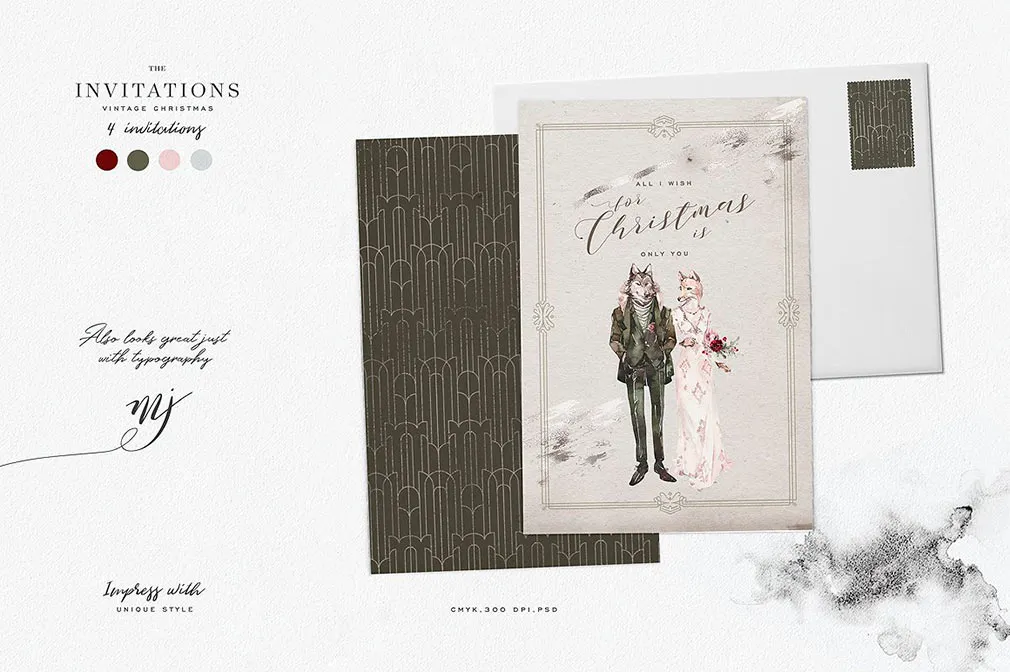 Mystical Winter Watercolor Set