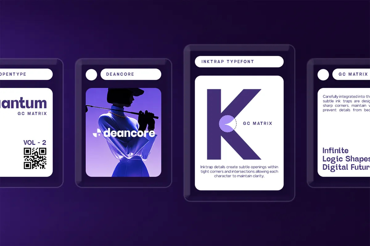 GC Matrix Vol. 2 - Ink Trap Sans Serif Font Family