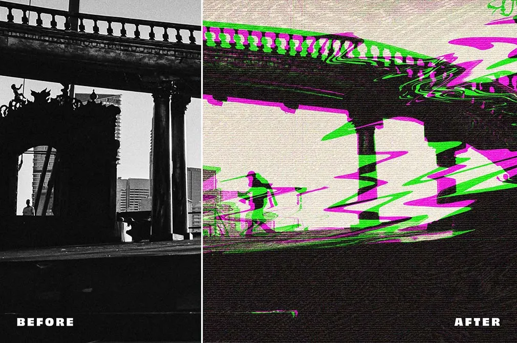 Error Glitch Photo Effect