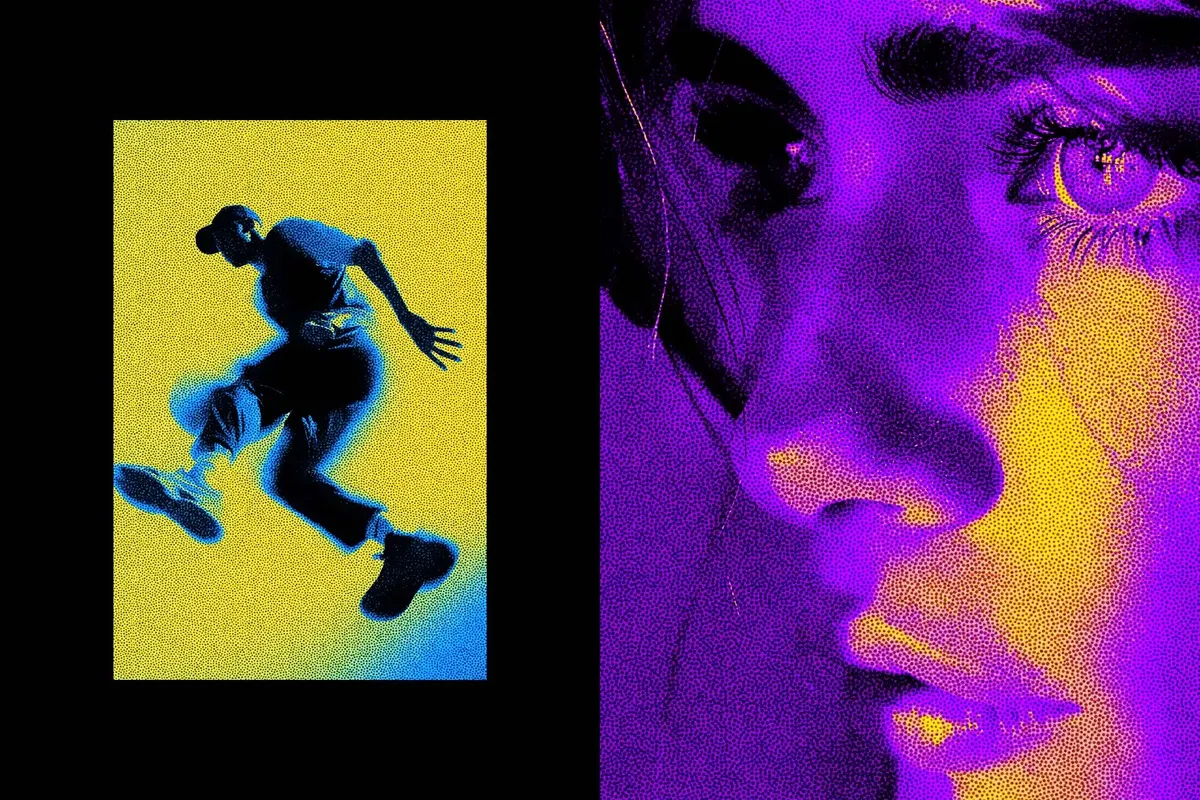 Stippling Halftone Photo Effect
