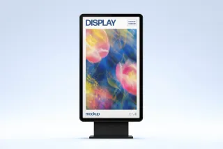 Vertical Digital Screen Mockup