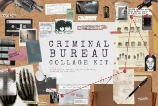 Criminal Bureau Collage Kit