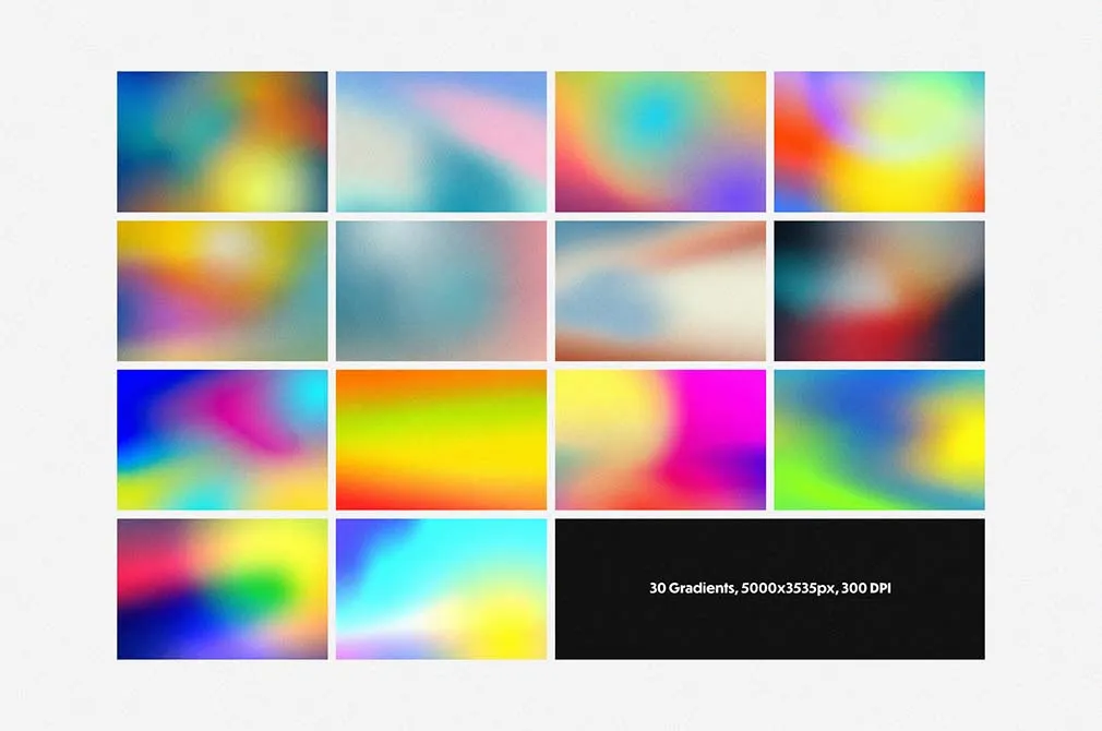 Modern Gradients & Shapes Collection