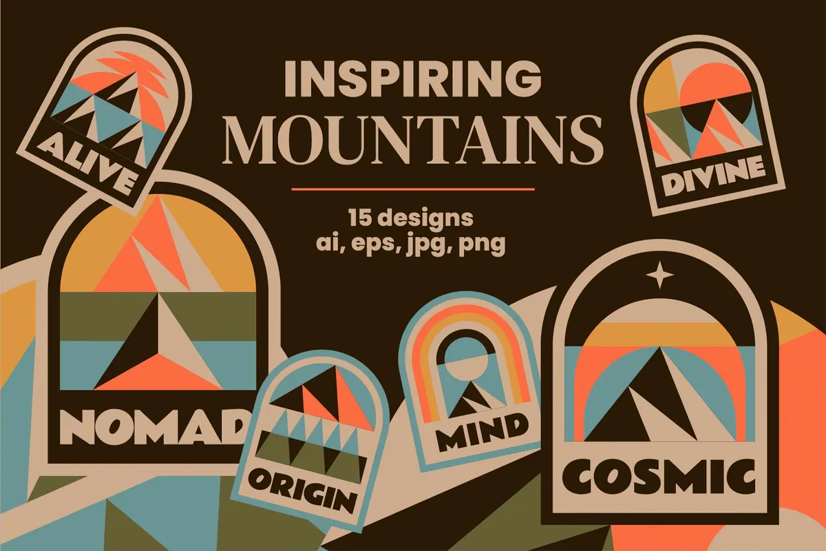Inspiring Mountains Badges