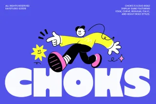 Choks - Heavy Bold Branding Font