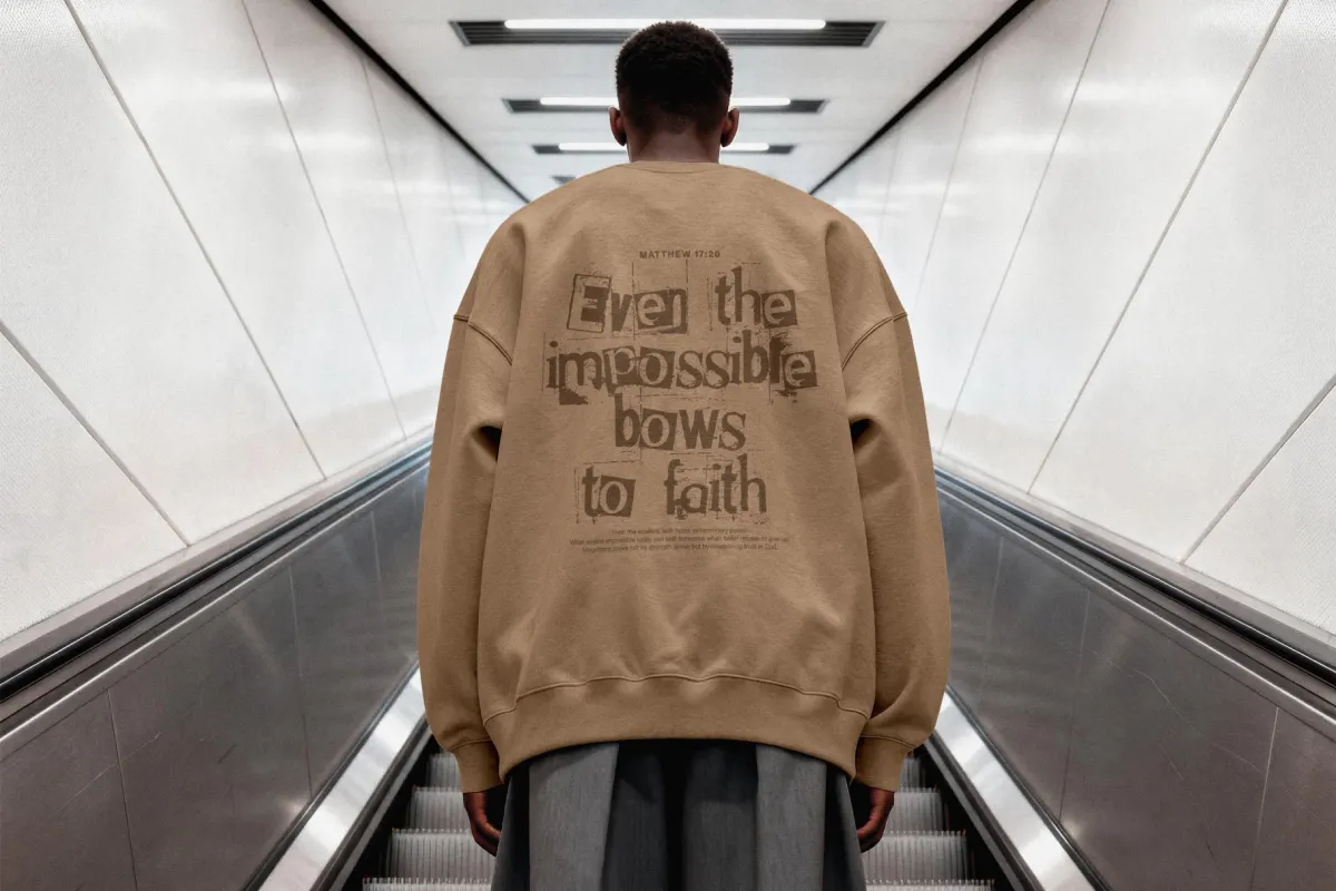 Urban Sweatshirt Mockup Back View