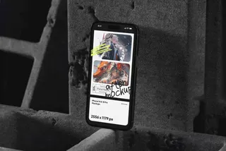 Concrete Blocks iPhone Mockup