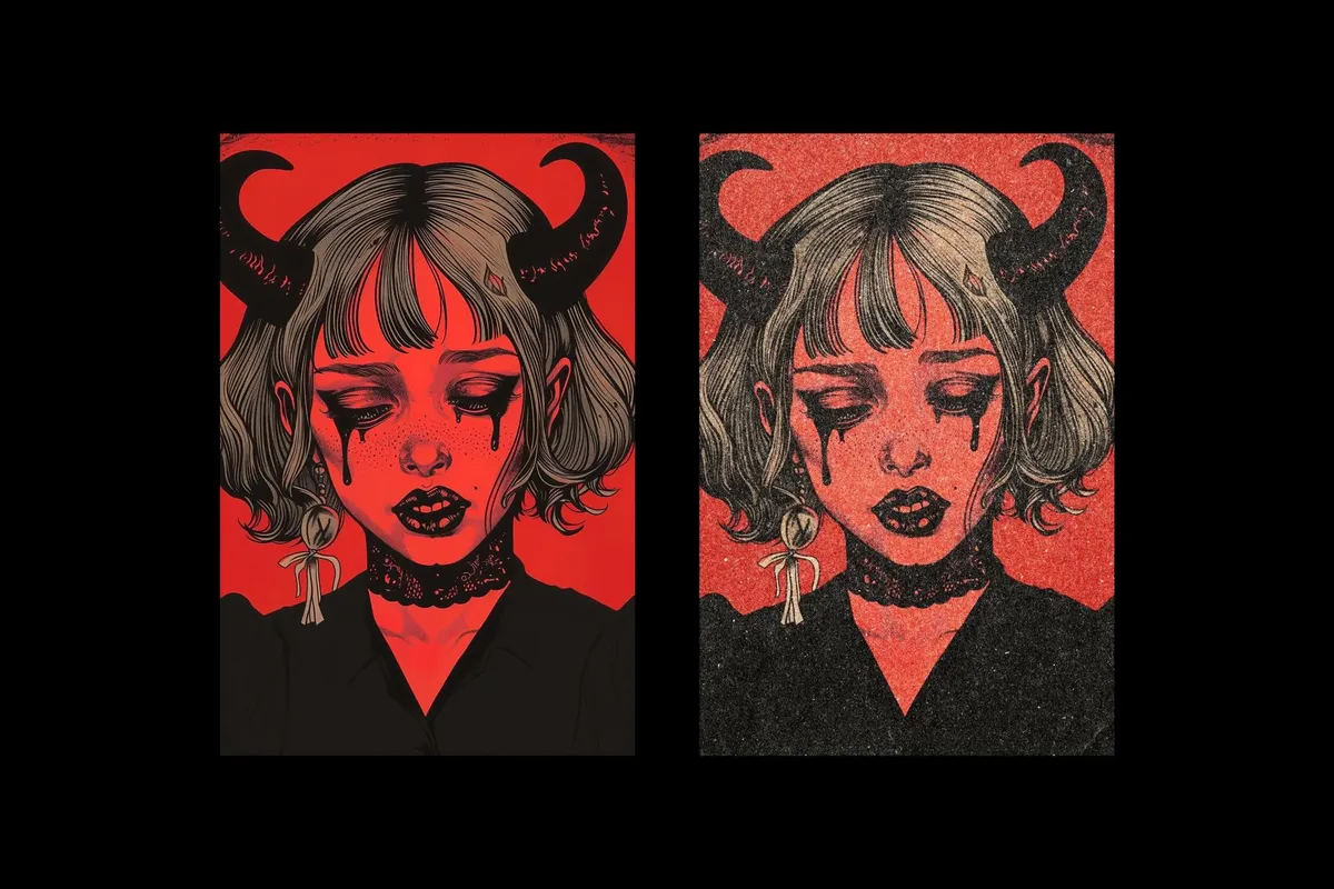 Old Printer Photo Effect