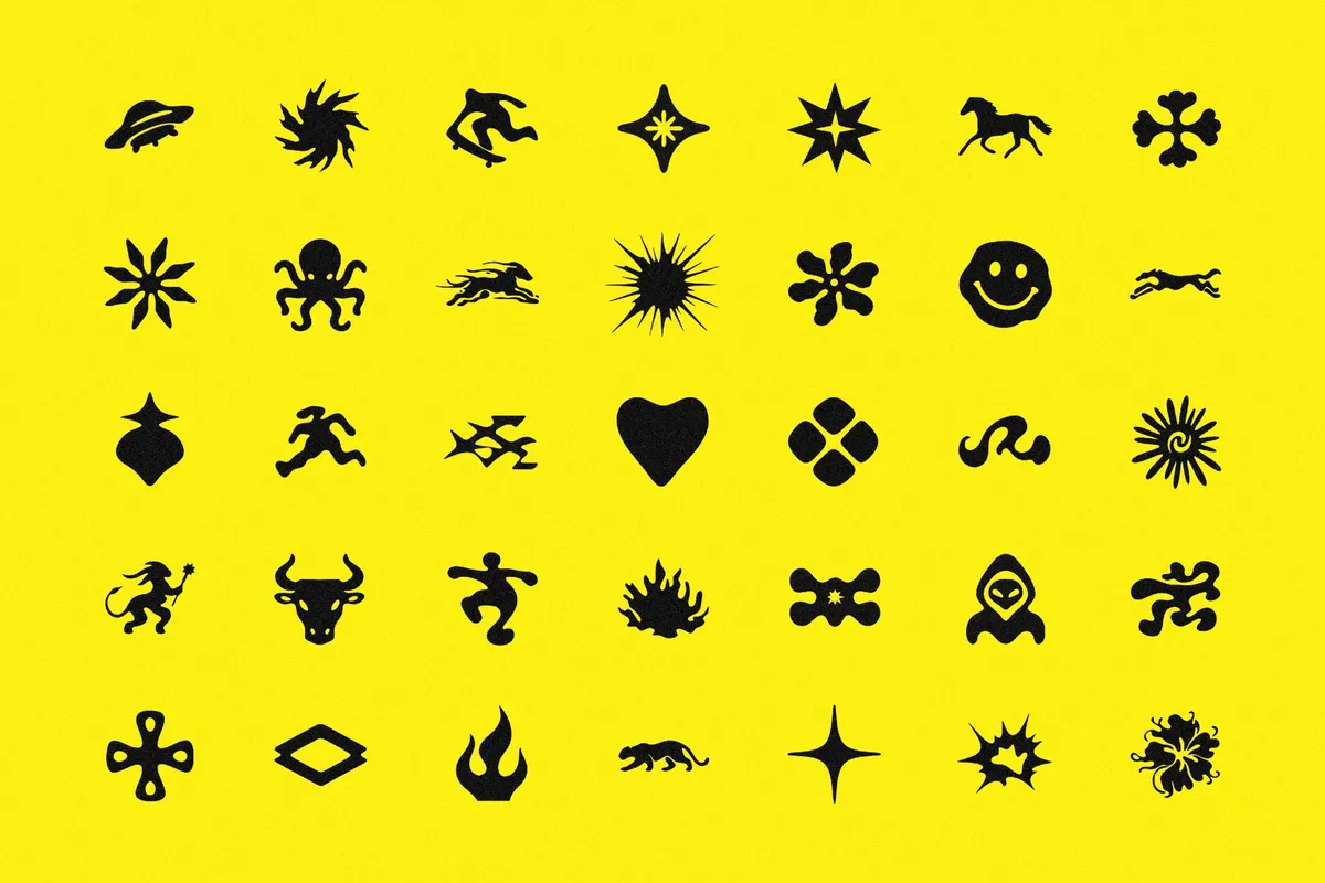GLYPHS: 35 Retro Symbols & Glyphs for Branding