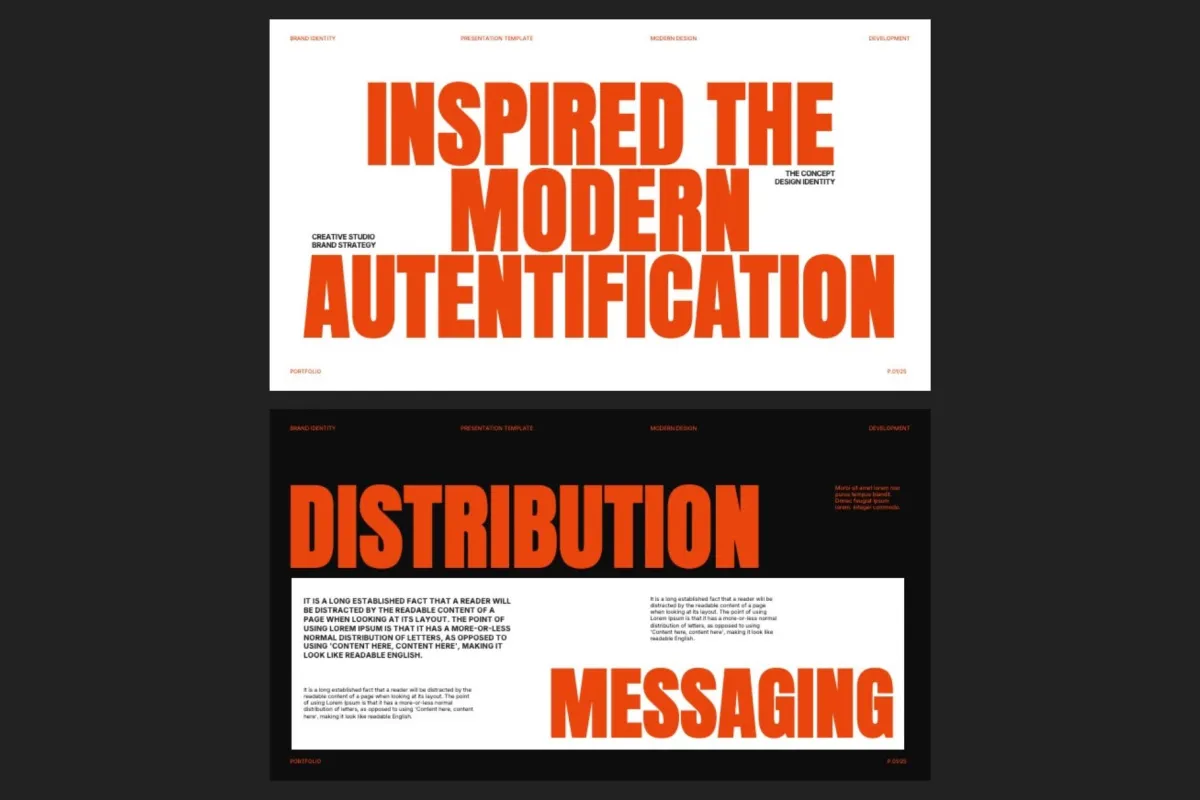 Modern Brand Strategy Monalisa PowerPoint Template