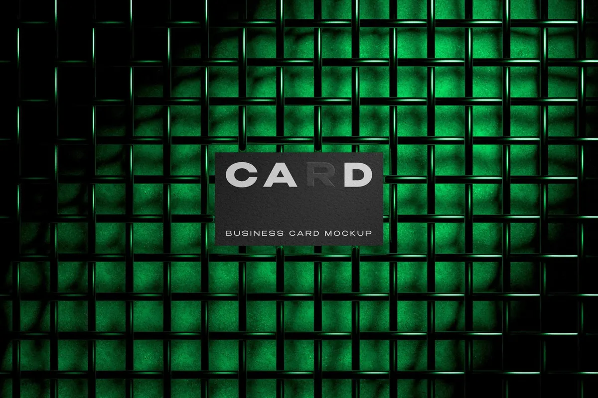 Industrial Business Card Mockup