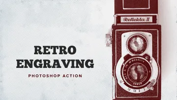 Retro Engraving Photoshop Action