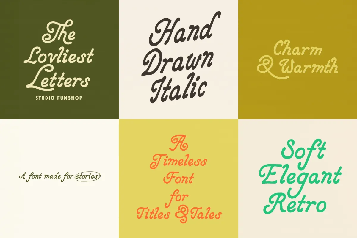 Storybook - Retro Hand-Drawn Italic Font