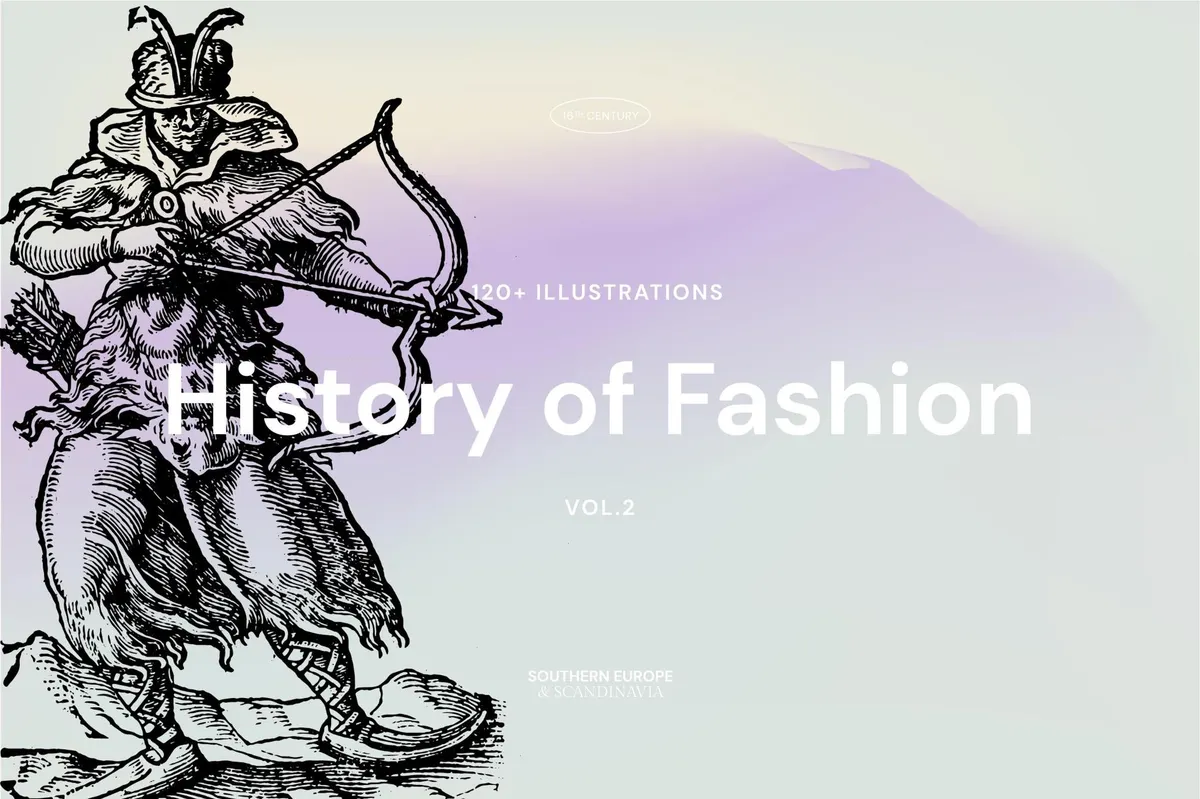 History of Fashion - Vector Illustrations