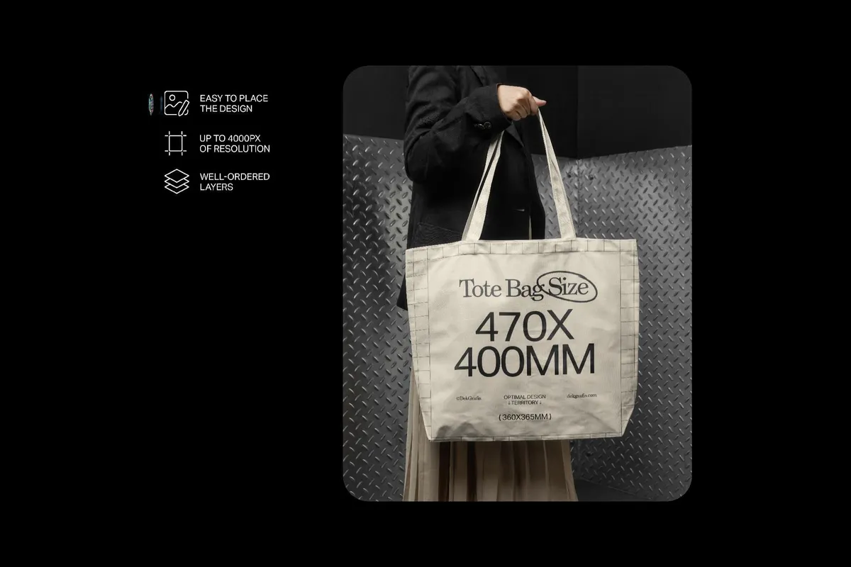 Canvas Tote Bag Mockup