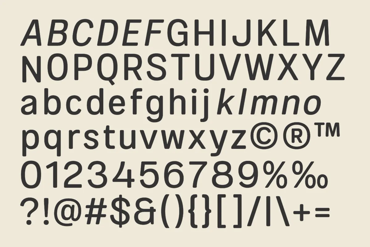 Pitura HF - Modern Sans Serif Font Family