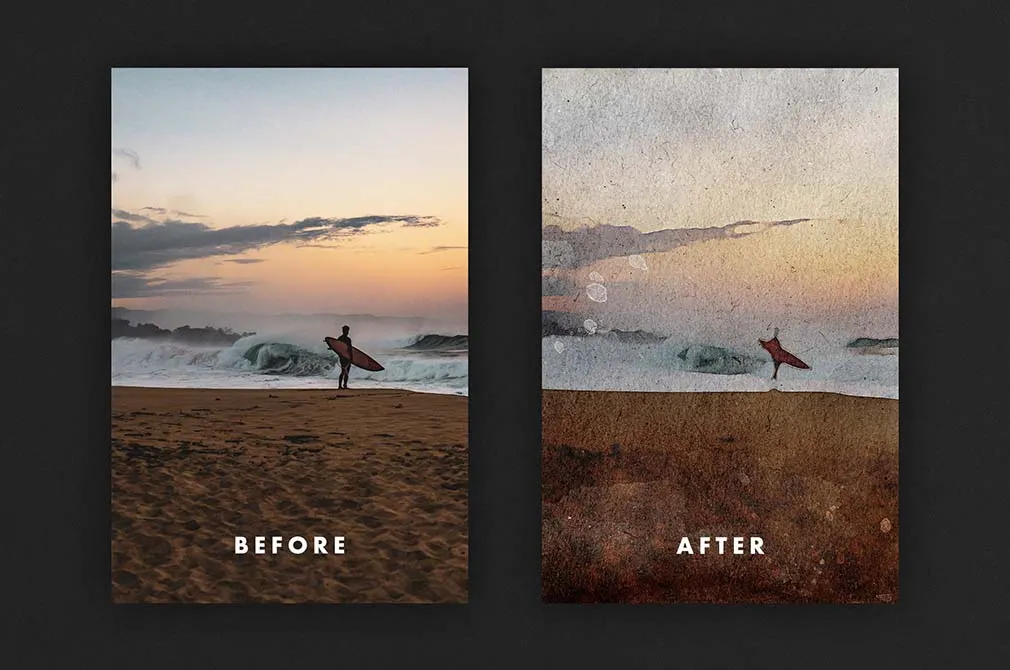 Nostalgic Watercolor Photo Effect
