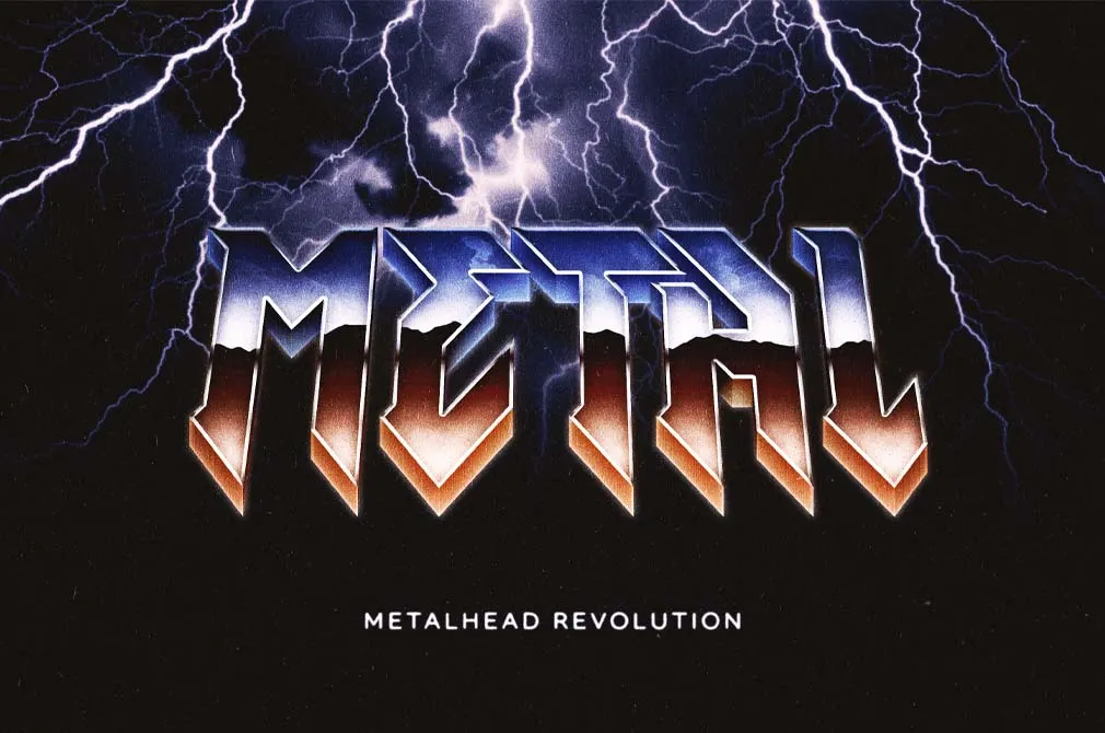 Metalhead Text Effect