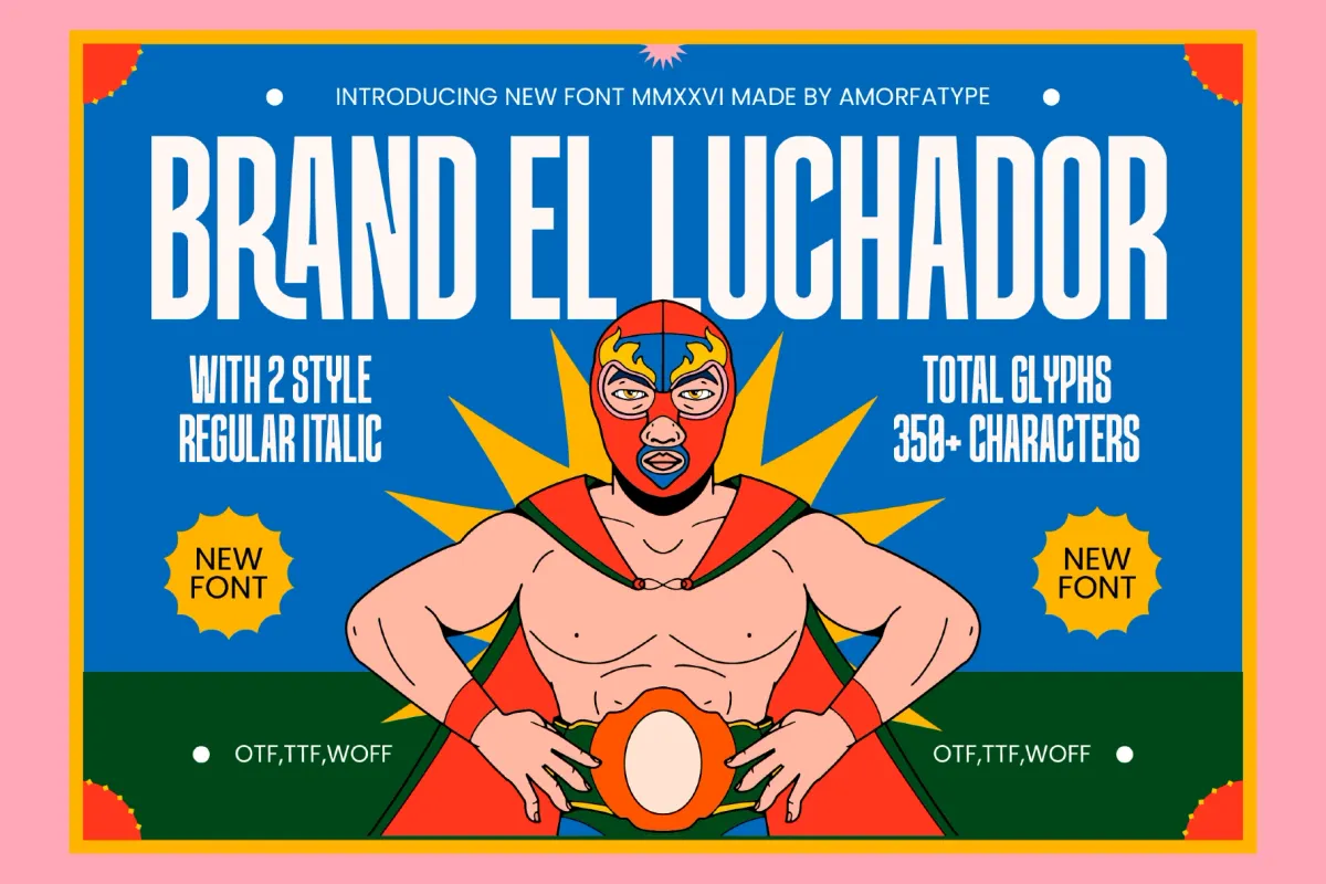 Brandel Luchador - Condensed Sans Font