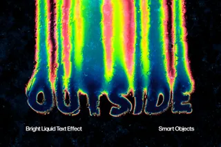 Trippy Liquid Distort Text Effect