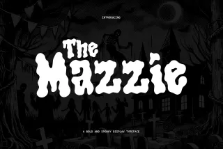 Mazzie - Spooky Halloween Display Font