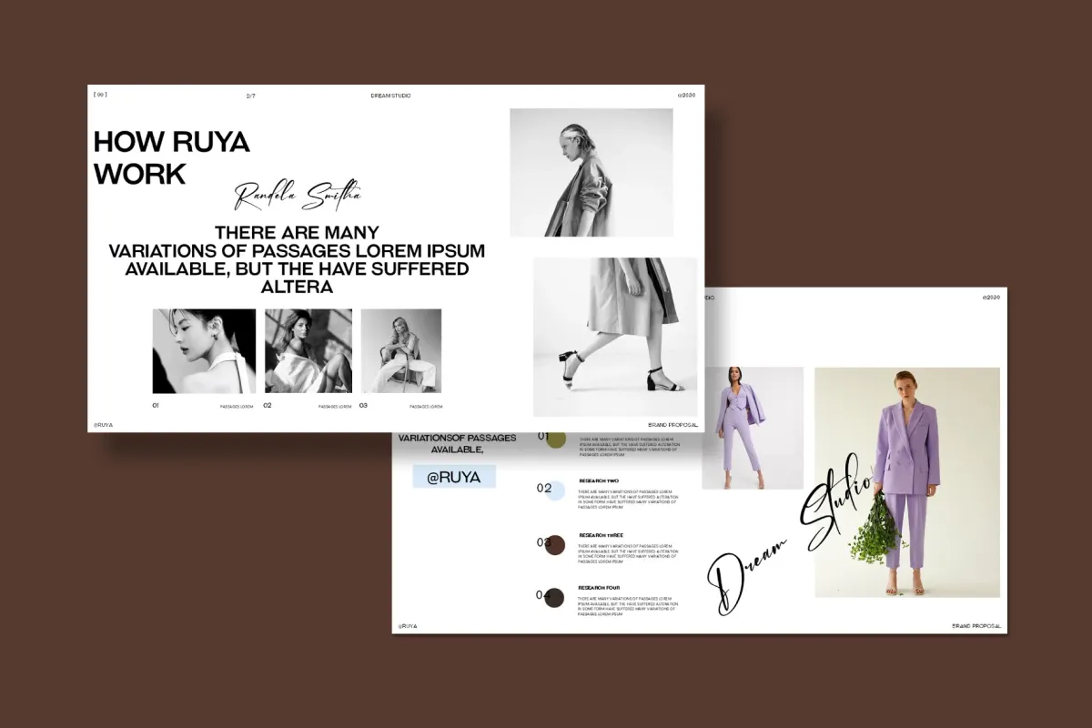 RUYA / Brand Proposal Presentation Template