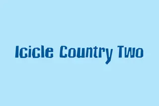 Icicle Country Two - Cartoon Font