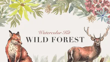 Wild Forest Watercolor Kit