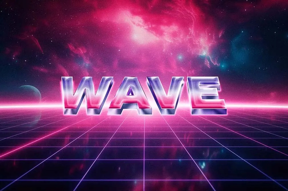 Retrowave Text Effect