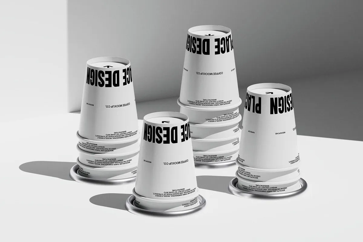 Paper Cup Dispenser Mockup