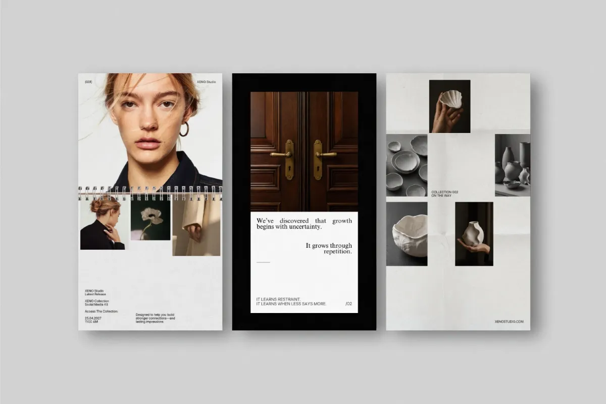 XENO II. Instagram Templates for Canva & InDesign