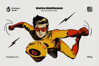 Retro Halftone Affinity Designer Brushes