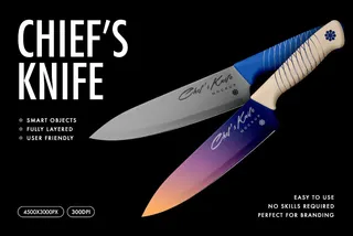 Chef's Knife Mockup